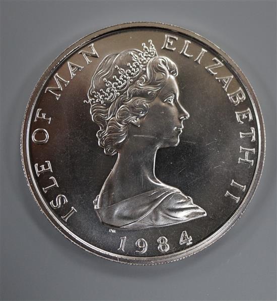 An Isle of Man 1984 1oz Platinum Noble